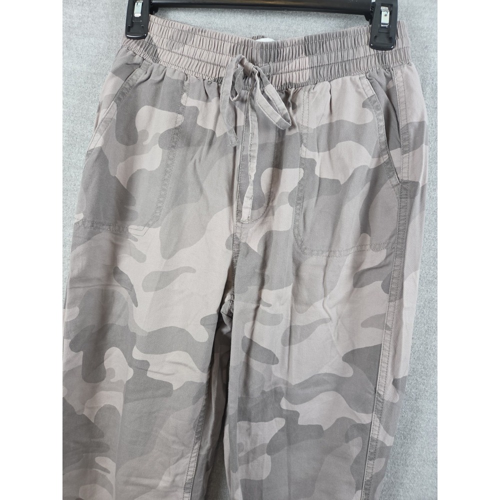 Hollister Ultra High Rise Joggers XS Gray Camo Drawstring Stretch‎ Boho Grunge